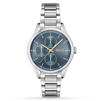 Grand Course Stainless Steel Blue Dial Watch - 1502583